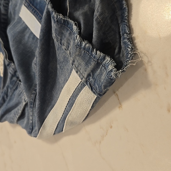 Women's Vintage Havana Short Sleev Denim Shirt Size Small - Picture 7 of 7